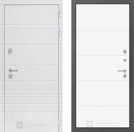 Дверь Лабиринт (LABIRINT) Трендо 13 Белый софт в Наро-Фоминске