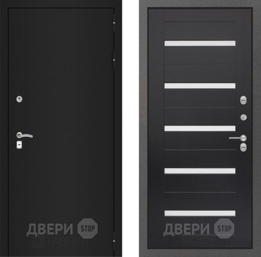 Дверь Лабиринт (LABIRINT) Classic шагрень черная 01 Венге в Наро-Фоминске