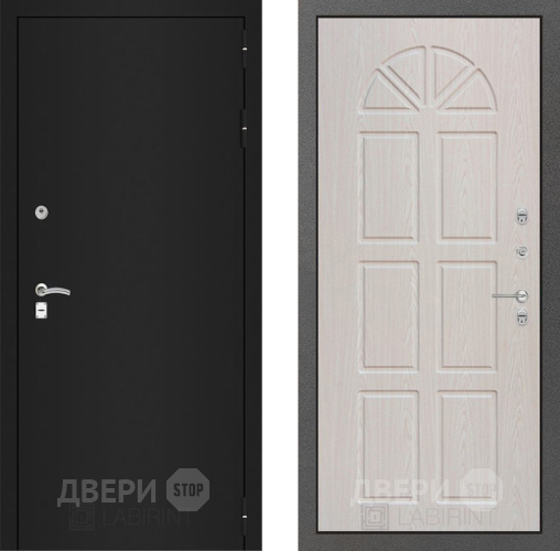 Входная металлическая Дверь Лабиринт (LABIRINT) Classic шагрень черная 15 VINORIT Алмон 25 в Наро-Фоминске