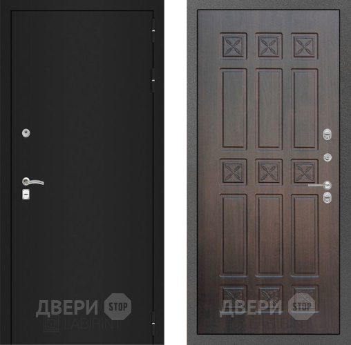 Входная металлическая Дверь Лабиринт (LABIRINT) Classic шагрень черная 16 VINORIT Алмон 28 в Наро-Фоминске