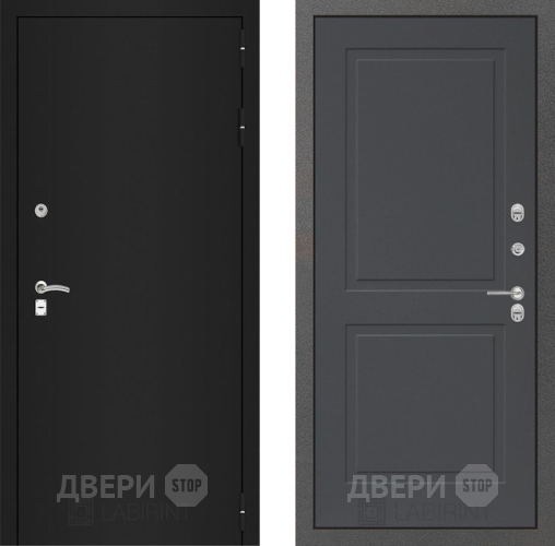 Входная металлическая Дверь Лабиринт (LABIRINT) Classic шагрень черная 11 Графит софт в Наро-Фоминске