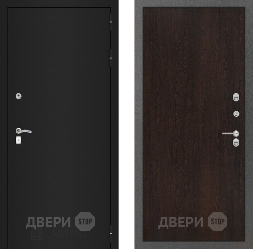 Входная металлическая Дверь Лабиринт (LABIRINT) Classic шагрень черная 05 Венге в Наро-Фоминске