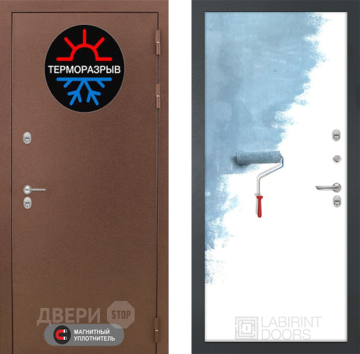 Дверь Лабиринт (LABIRINT) Термо Магнит 28 Под покраску в Наро-Фоминске