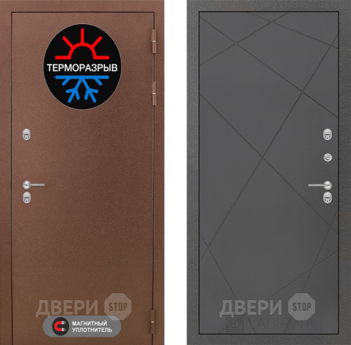 Дверь Лабиринт (LABIRINT) Термо Магнит 24 Графит софт в Наро-Фоминске