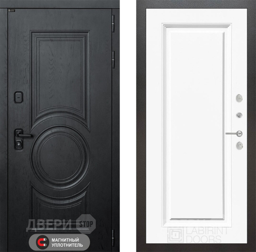 Дверь Лабиринт (LABIRINT) Гранд 27 Белый (RAL-9003) в Наро-Фоминске