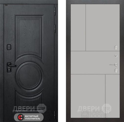 Входная металлическая Дверь Лабиринт (LABIRINT) Гранд 21 Грей софт в Наро-Фоминске