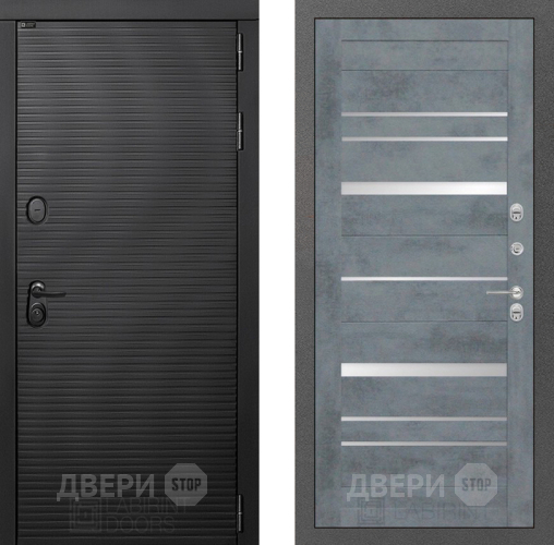 Входная металлическая Дверь Лабиринт (LABIRINT) Вулкано 20 Бетон темный в Наро-Фоминске