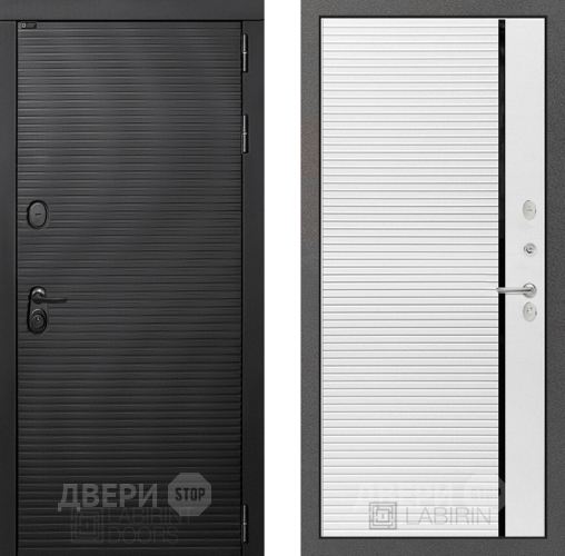 Входная металлическая Дверь Лабиринт (LABIRINT) Вулкано 22 Белый софт в Наро-Фоминске