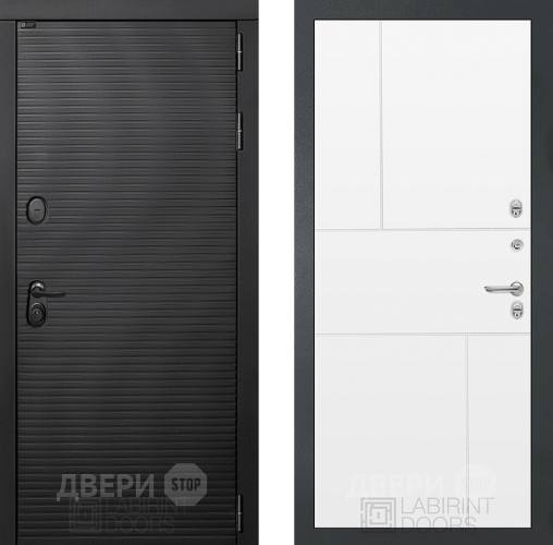 Входная металлическая Дверь Лабиринт (LABIRINT) Вулкано 21 Белый софт в Наро-Фоминске