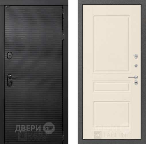 Входная металлическая Дверь Лабиринт (LABIRINT) Вулкано 03 Крем софт в Наро-Фоминске