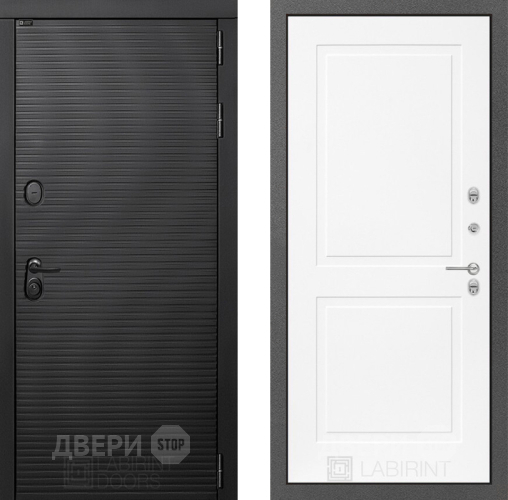 Входная металлическая Дверь Лабиринт (LABIRINT) Вулкано 11 Белый софт в Наро-Фоминске