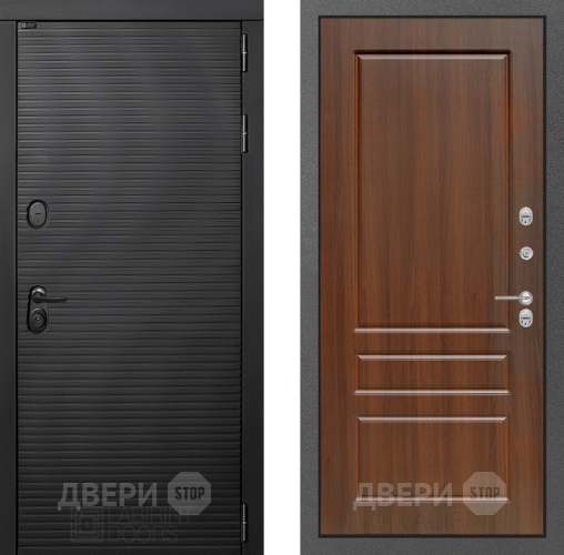Входная металлическая Дверь Лабиринт (LABIRINT) Вулкано 03 Орех бренди в Наро-Фоминске
