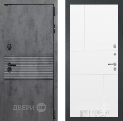 Дверь Лабиринт (LABIRINT) Инфинити 21 Белый софт в Наро-Фоминске