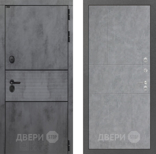 Входная металлическая Дверь Лабиринт (LABIRINT) Инфинити 21 Бетон светлый в Наро-Фоминске
