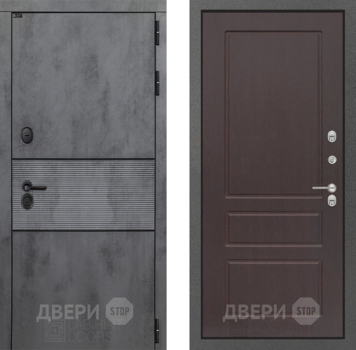 Входная металлическая Дверь Лабиринт (LABIRINT) Инфинити 03 Орех премиум в Наро-Фоминске