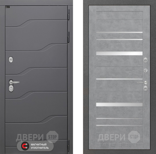 Входная металлическая Дверь Лабиринт (LABIRINT) Ривер 20 Бетон светлый в Наро-Фоминске