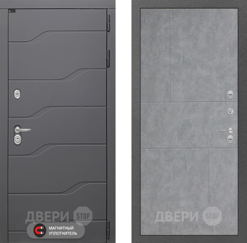 Входная металлическая Дверь Лабиринт (LABIRINT) Ривер 21 Бетон светлый в Наро-Фоминске