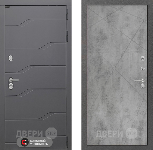 Входная металлическая Дверь Лабиринт (LABIRINT) Ривер 24 Бетон светлый в Наро-Фоминске