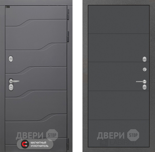 Дверь Лабиринт (LABIRINT) Ривер 13 Графит софт в Наро-Фоминске