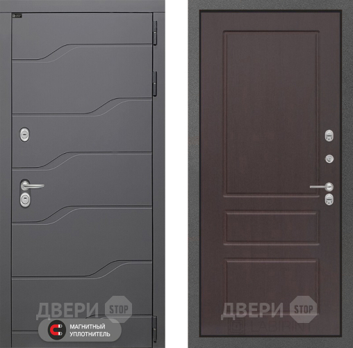 Входная металлическая Дверь Лабиринт (LABIRINT) Ривер 03 Орех премиум в Наро-Фоминске