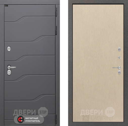Входная металлическая Дверь Лабиринт (LABIRINT) Ривер 05 Венге светлый в Наро-Фоминске