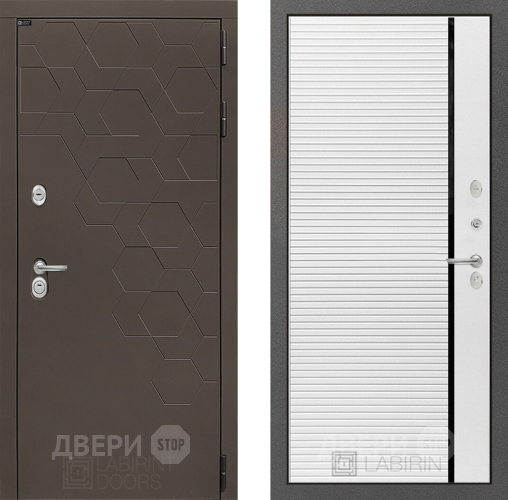 Дверь Лабиринт (LABIRINT) Смоки 22 Белый софт в Наро-Фоминске