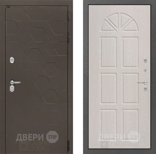 Входная металлическая Дверь Лабиринт (LABIRINT) Смоки 15 VINORIT Алмон 25 в Наро-Фоминске