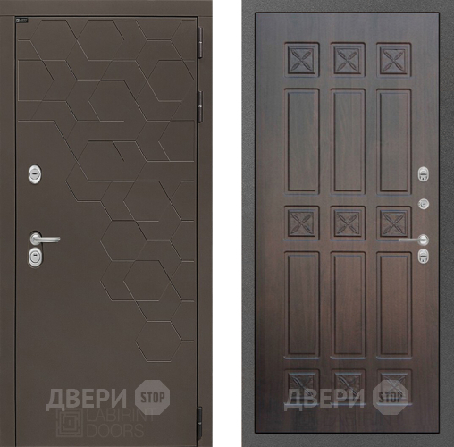 Входная металлическая Дверь Лабиринт (LABIRINT) Смоки 16 VINORIT Алмон 28 в Наро-Фоминске