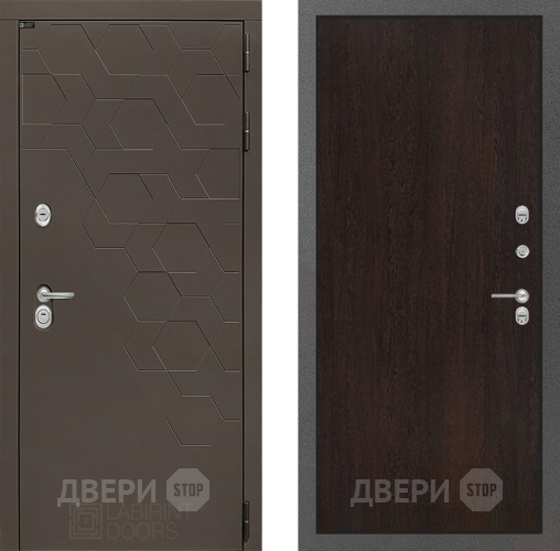Входная металлическая Дверь Лабиринт (LABIRINT) Смоки 05 Венге в Наро-Фоминске