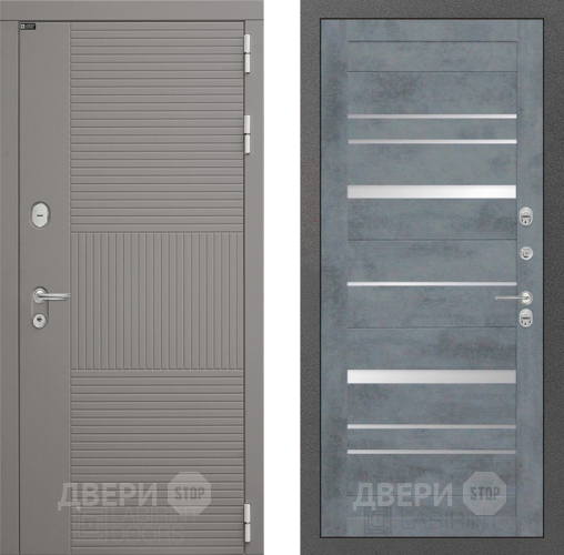 Входная металлическая Дверь Лабиринт (LABIRINT) Формо 20 Бетон темный в Наро-Фоминске