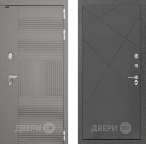 Входная металлическая Дверь Лабиринт (LABIRINT) Формо 24 Графит софт в Наро-Фоминске