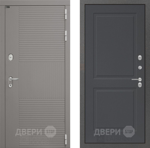 Входная металлическая Дверь Лабиринт (LABIRINT) Формо 11 Графит софт в Наро-Фоминске