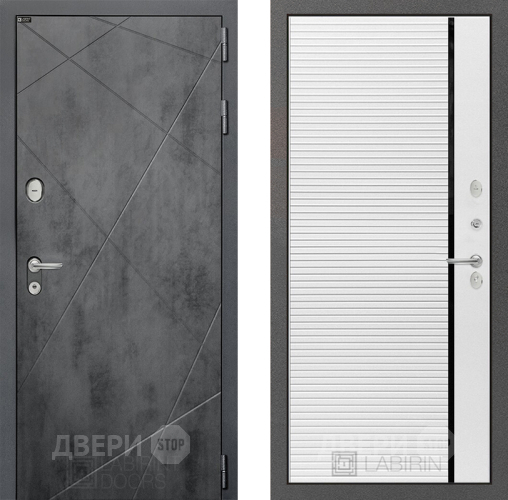 Дверь Лабиринт (LABIRINT) Лофт 22 Белый софт в Наро-Фоминске