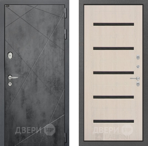 Дверь Лабиринт (LABIRINT) Лофт 01 Беленый дуб в Наро-Фоминске