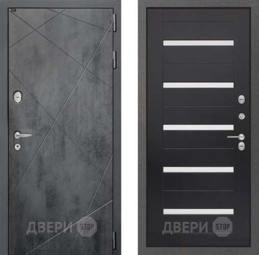Входная металлическая Дверь Лабиринт (LABIRINT) Лофт 01 Венге в Наро-Фоминске