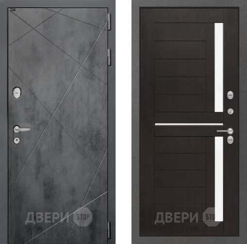Входная металлическая Дверь Лабиринт (LABIRINT) Лофт 02 Венге в Наро-Фоминске