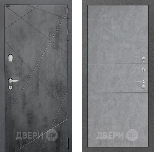 Входная металлическая Дверь Лабиринт (LABIRINT) Лофт 21 Бетон светлый в Наро-Фоминске