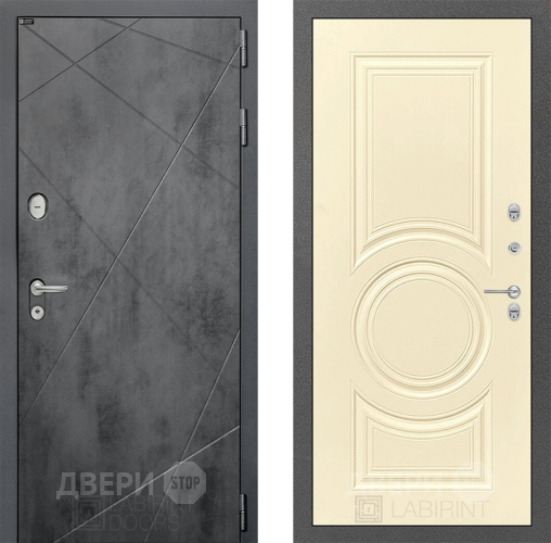 Входная металлическая Дверь Лабиринт (LABIRINT) Лофт 23 Шампань в Наро-Фоминске