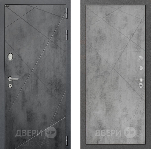 Входная металлическая Дверь Лабиринт (LABIRINT) Лофт 24 Бетон светлый в Наро-Фоминске
