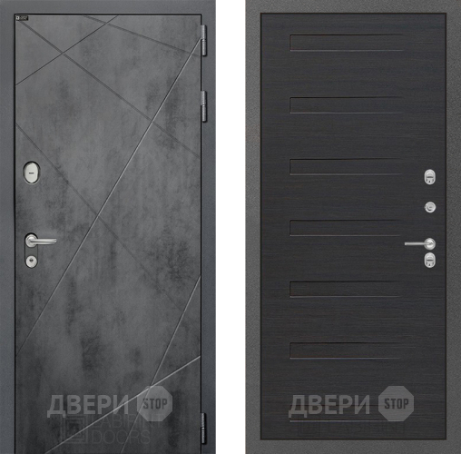 Входная металлическая Дверь Лабиринт (LABIRINT) Лофт 14 Эковенге поперечный в Наро-Фоминске