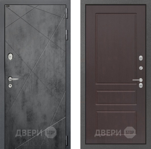 Дверь Лабиринт (LABIRINT) Лофт 03 Орех премиум в Наро-Фоминске
