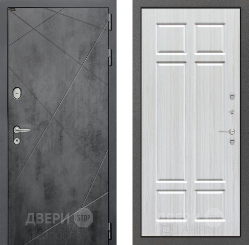 Входная металлическая Дверь Лабиринт (LABIRINT) Лофт 08 Кристалл вуд в Наро-Фоминске