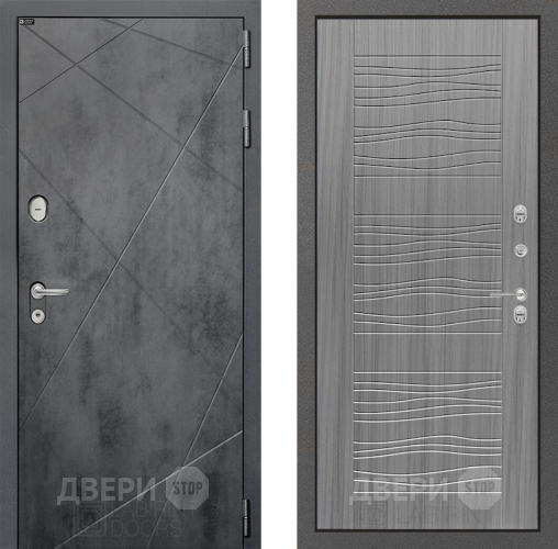 Входная металлическая Дверь Лабиринт (LABIRINT) Лофт 06 Сандал грей в Наро-Фоминске