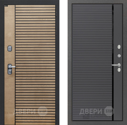 Входная металлическая Дверь Лабиринт (LABIRINT) Ritm 22 Графит софт в Наро-Фоминске