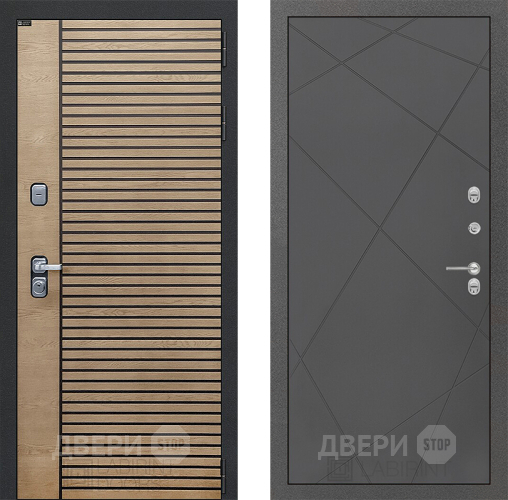 Входная металлическая Дверь Лабиринт (LABIRINT) Ritm 24 Графит софт в Наро-Фоминске
