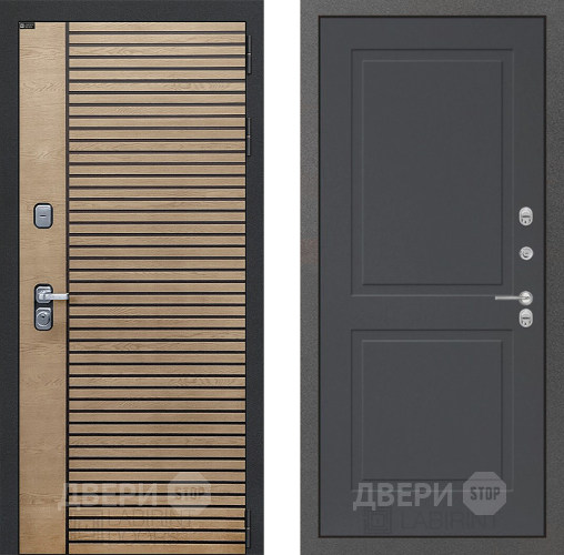 Входная металлическая Дверь Лабиринт (LABIRINT) Ritm 11 Графит софт в Наро-Фоминске