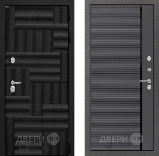 Входная металлическая Дверь Лабиринт (LABIRINT) Pazl 22 Графит софт в Наро-Фоминске
