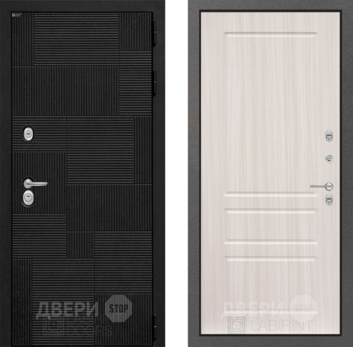 Входная металлическая Дверь Лабиринт (LABIRINT) Pazl 03 Сандал белый в Наро-Фоминске