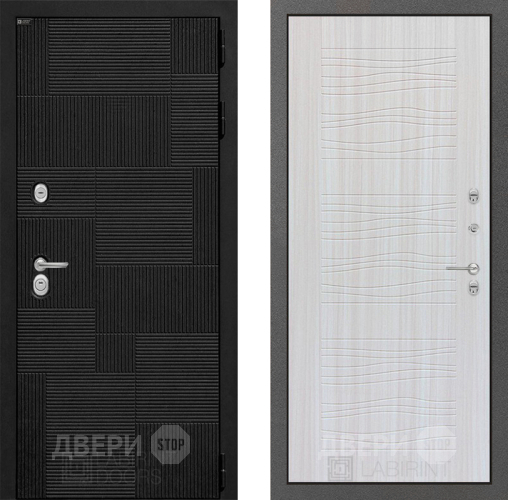 Входная металлическая Дверь Лабиринт (LABIRINT) Pazl 06 Сандал белый в Наро-Фоминске