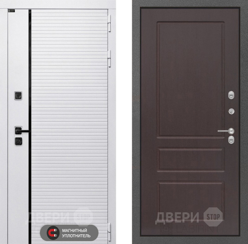 Входная металлическая Дверь Лабиринт (LABIRINT) Royal 03 Орех премиум в Наро-Фоминске